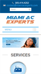 Mobile Screenshot of miamiacexperts.com